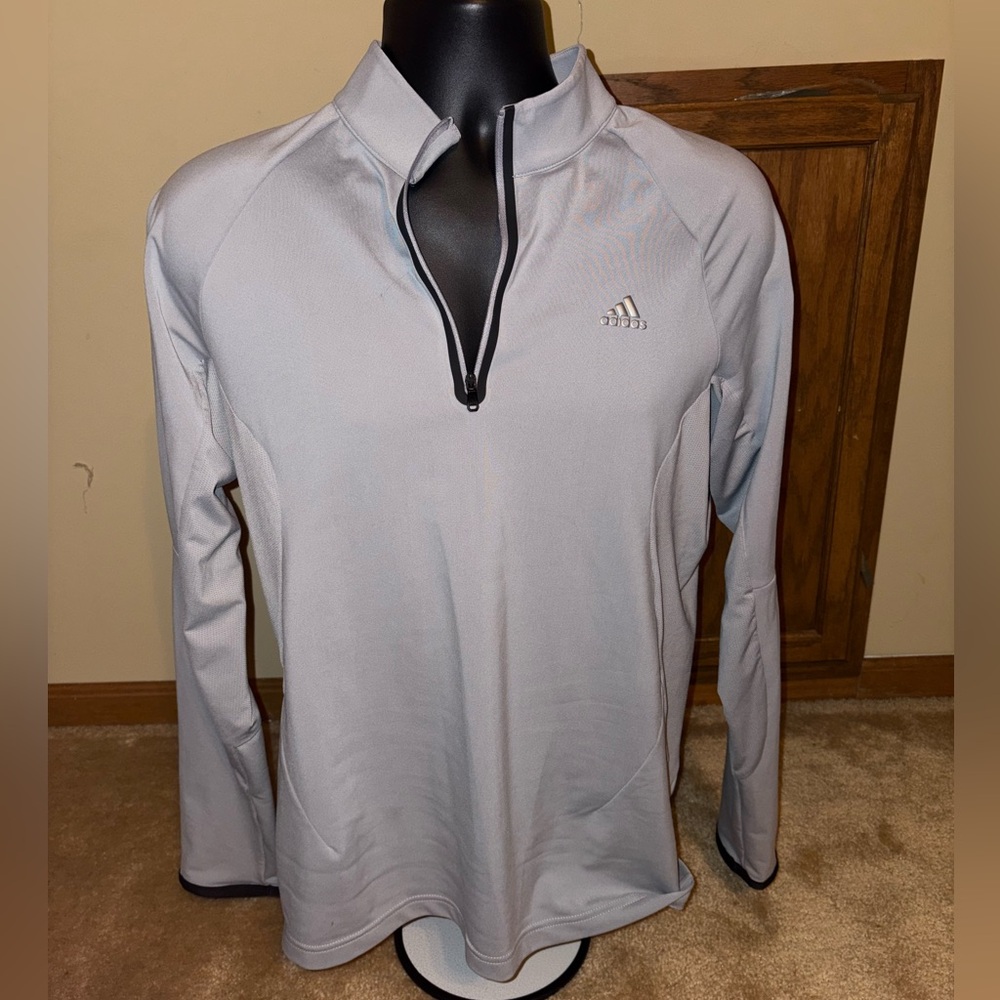 Adidas Light Gray Performance Pullover - image 1